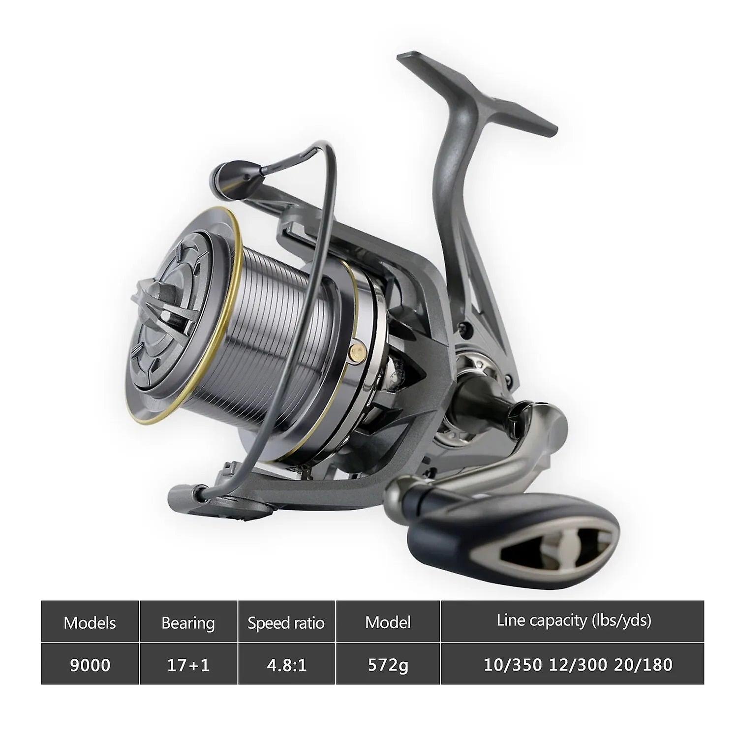 Huidiao Stainless Steel Bearing Spinning Fishing 8000 9000 10000 12000  14000 25kg Powerful Reel Saltwater Fresh Water Drag | Fruugo IE