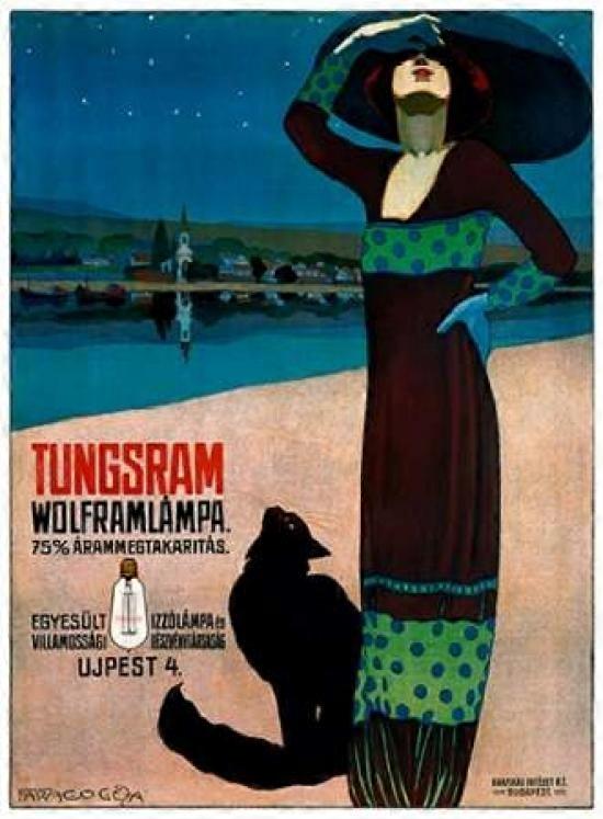 Tungsram Wolframlampa Poster