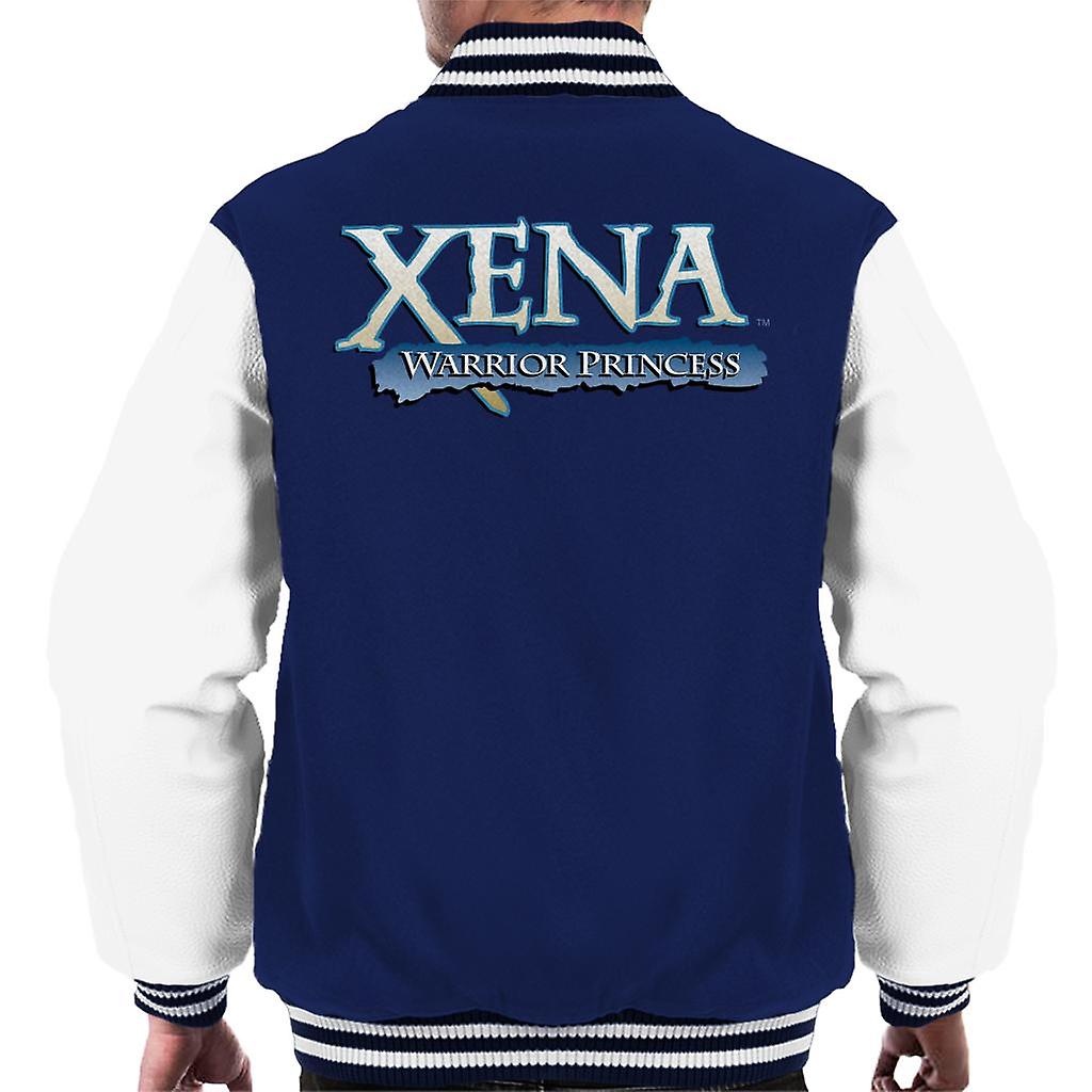 Xena Warrior Princess Blue Logo Men's Varsity Jacket