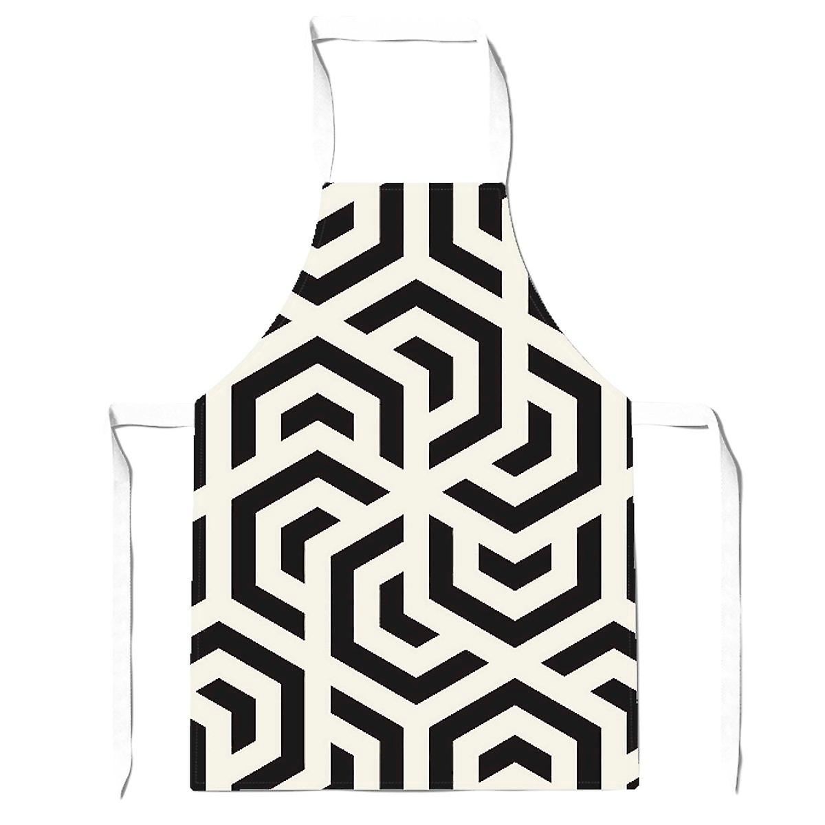 Hexagonal Geometric Pattern Apron