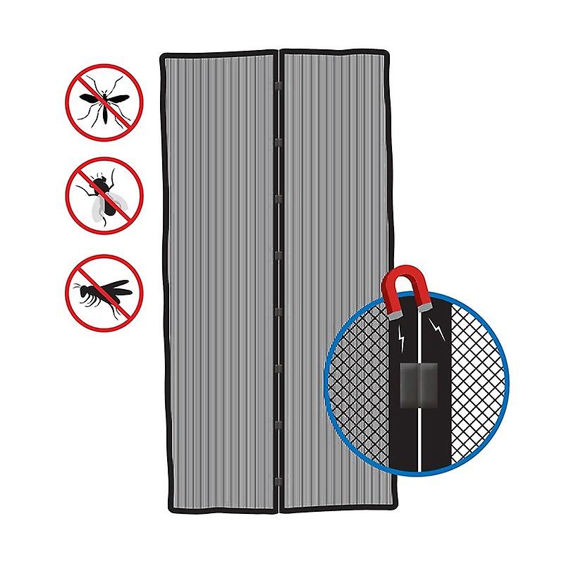 Door mesh with magnetic closure