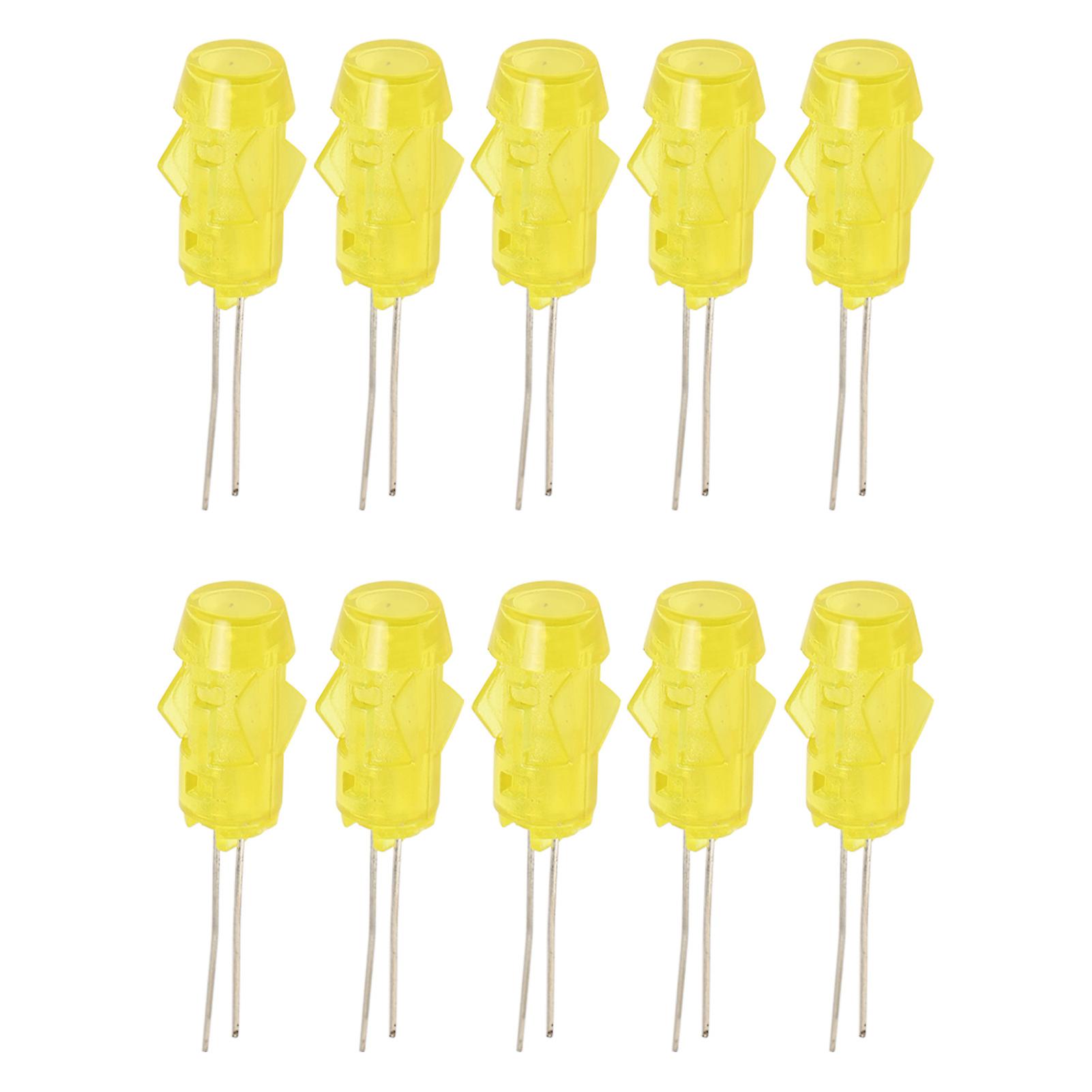 5 מ"מ צהוב 20 יחידות LED מחזיק פלסטיק לוח הר מחשב מחוון אור מטוסים אהיל רכיב