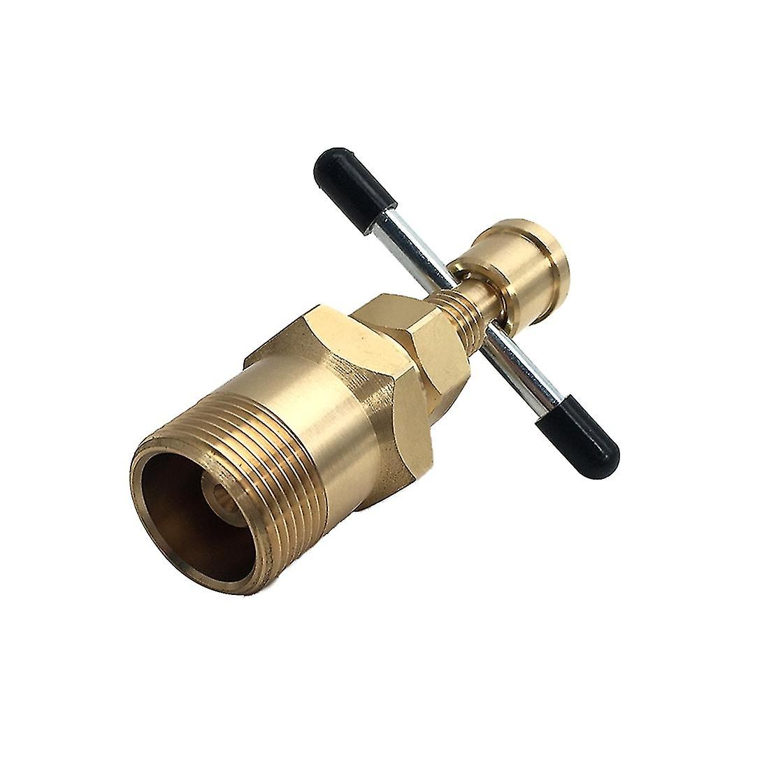 Olive shaped puller will not damage the pipe. Olive shaped puller tool for brass pipes up to 1/2" in