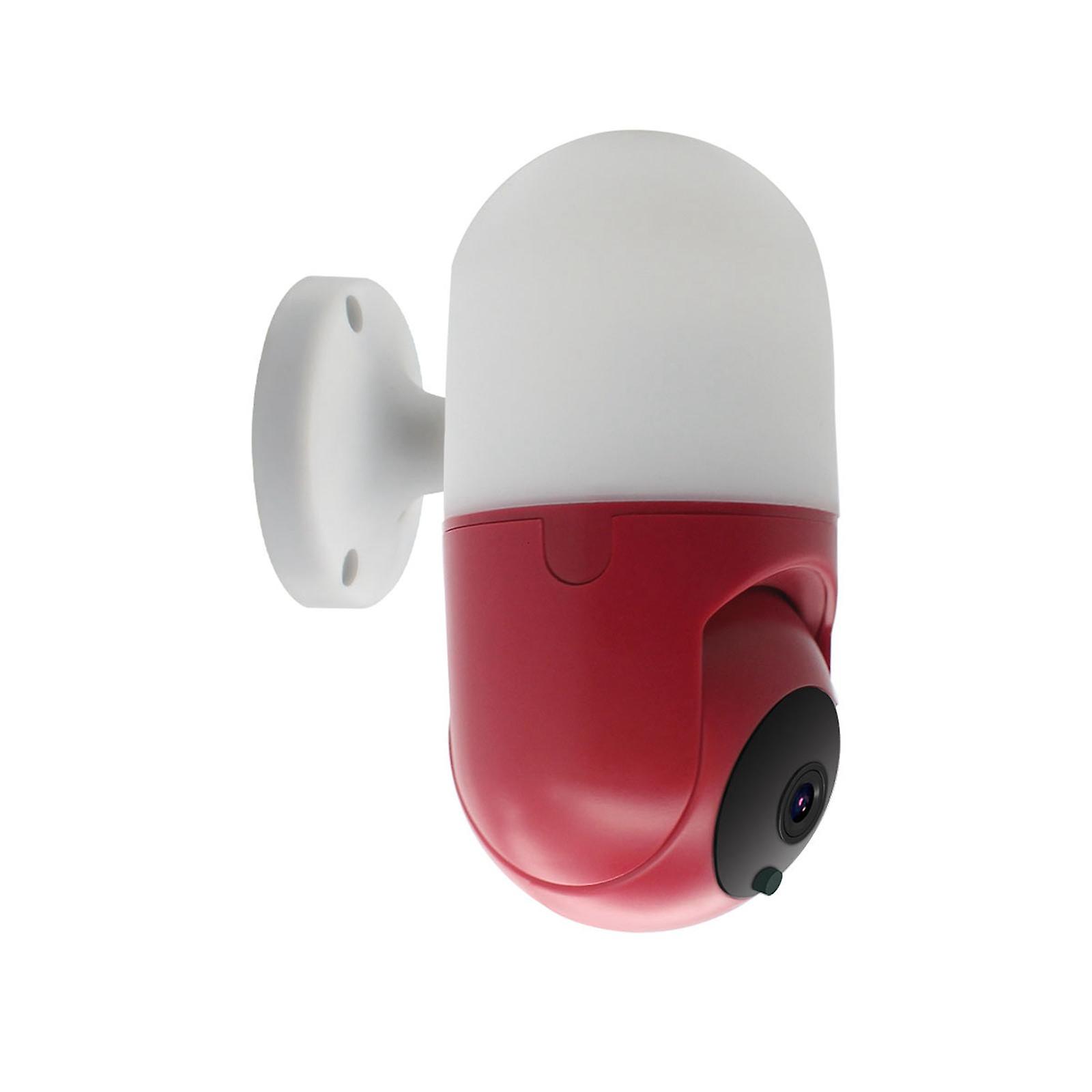 Indoor Security Wall Mounted Lamp IP Camera EU 220V Versatile 6.5x6.5x16.5cm
