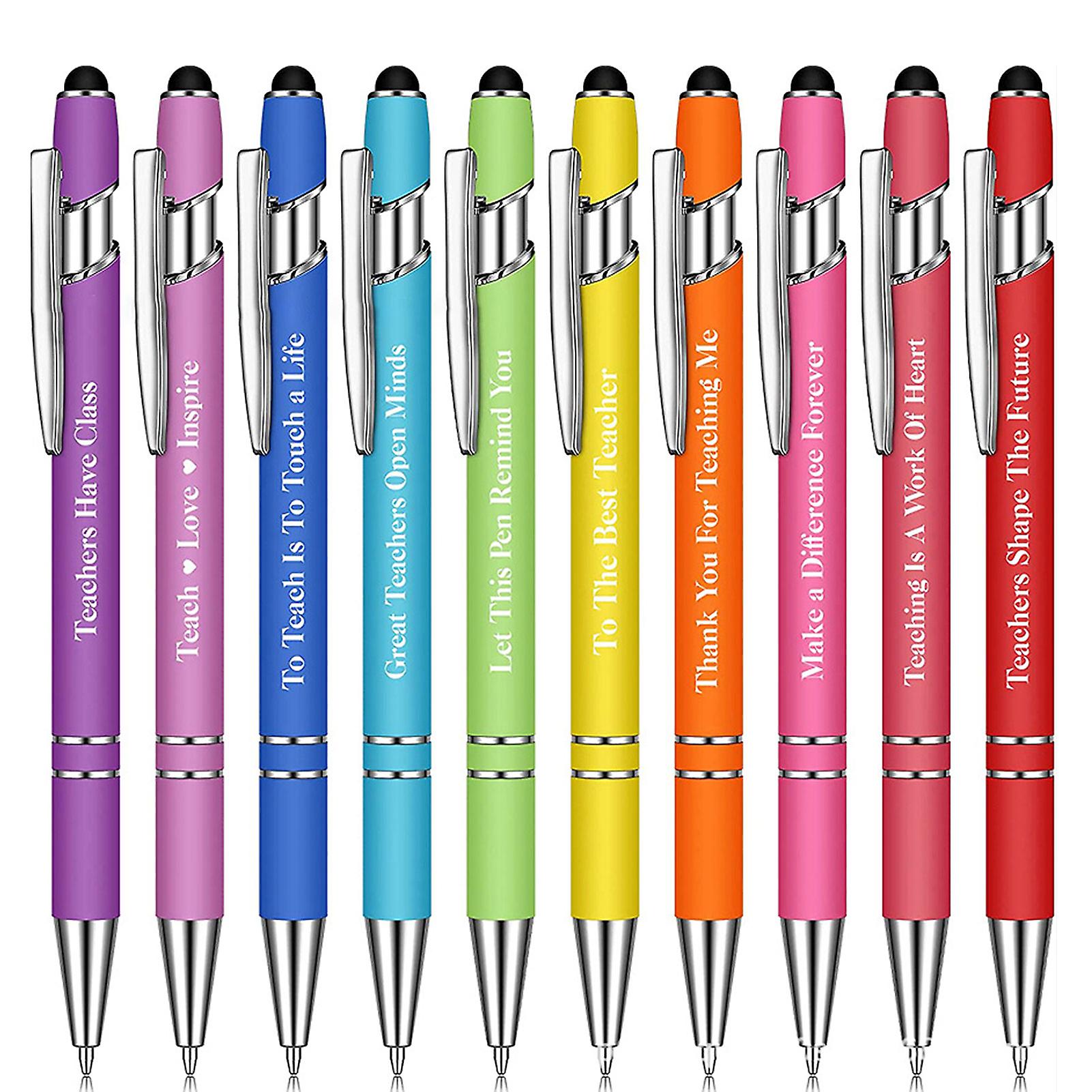 10PCS Ballpoint Pen Multipurpose Smoothing Ink Retractable Pen for Student