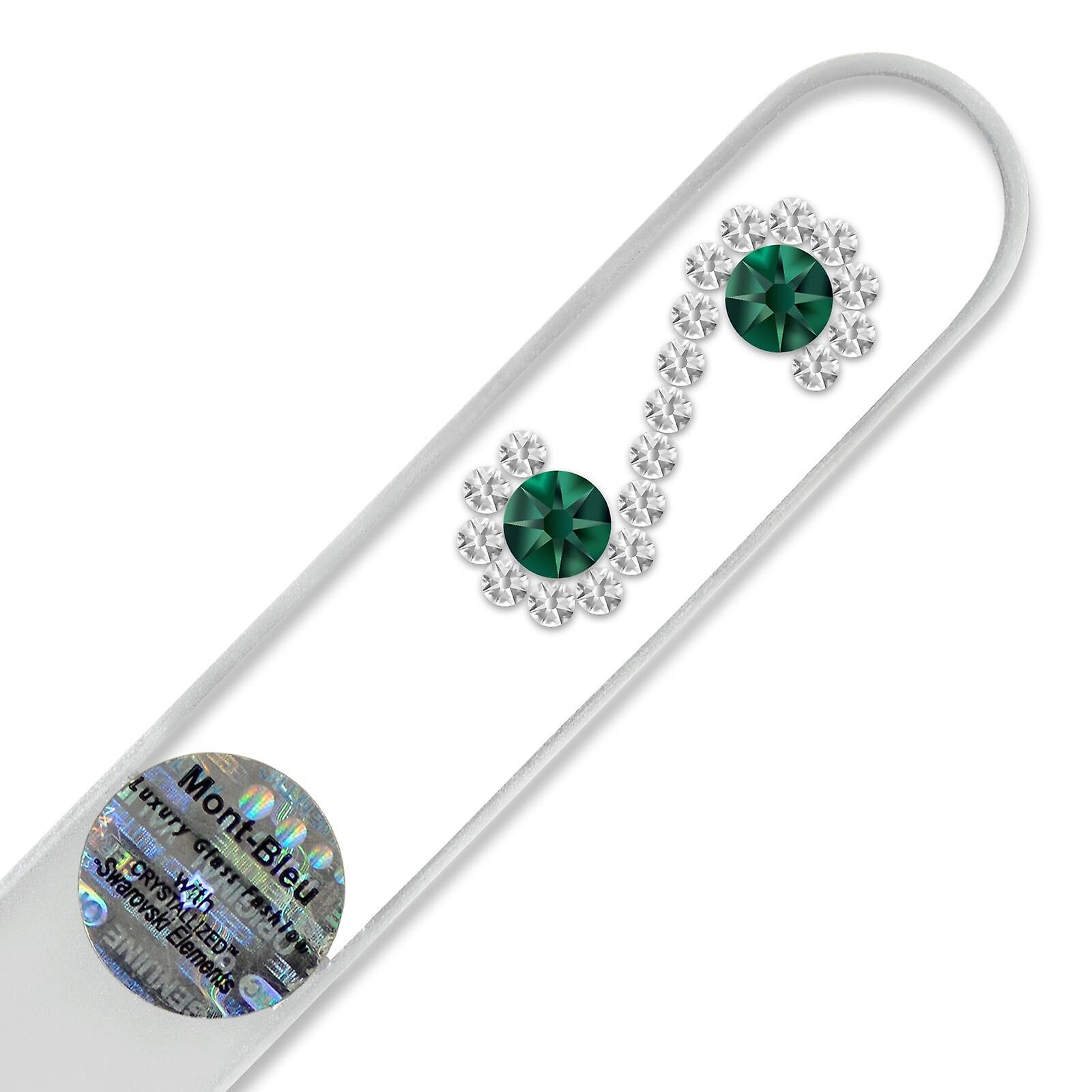 Mont Bleu Infinity Crystal Nail File LE-14 - Emerald - Crystal