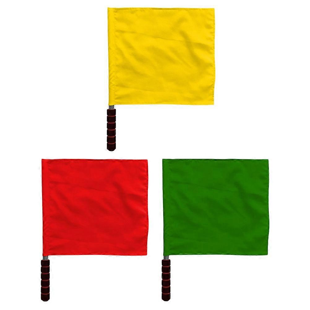 3pcs Warning Signal Flags Traffic Safety Signal Flag Commander Signal Flags