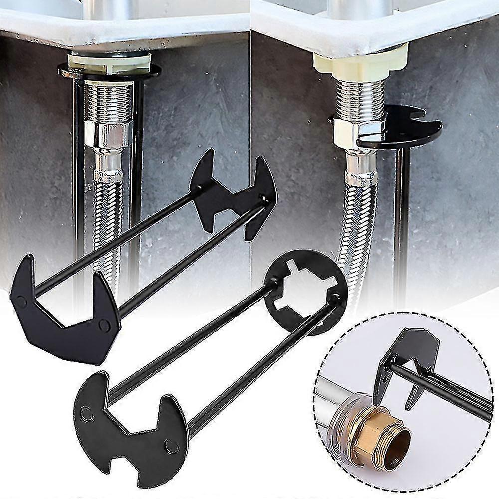 Clé d’évier multifonctionnelle Robinet Tuyau Hexagonal Socket Salle de bain Installation de tuyau Outil Démontage Réparation