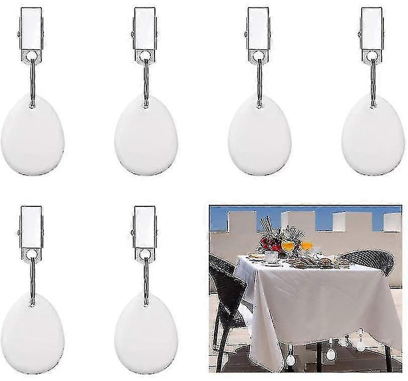6 Metal Tablecloth Clips For Table Decorationr