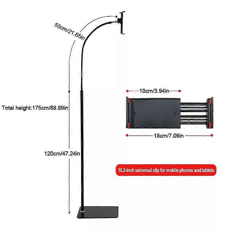 Tripod Floor Stand Holder~Adjustable Gooseneck For iPad iPhone Tablet Universal NO.3039