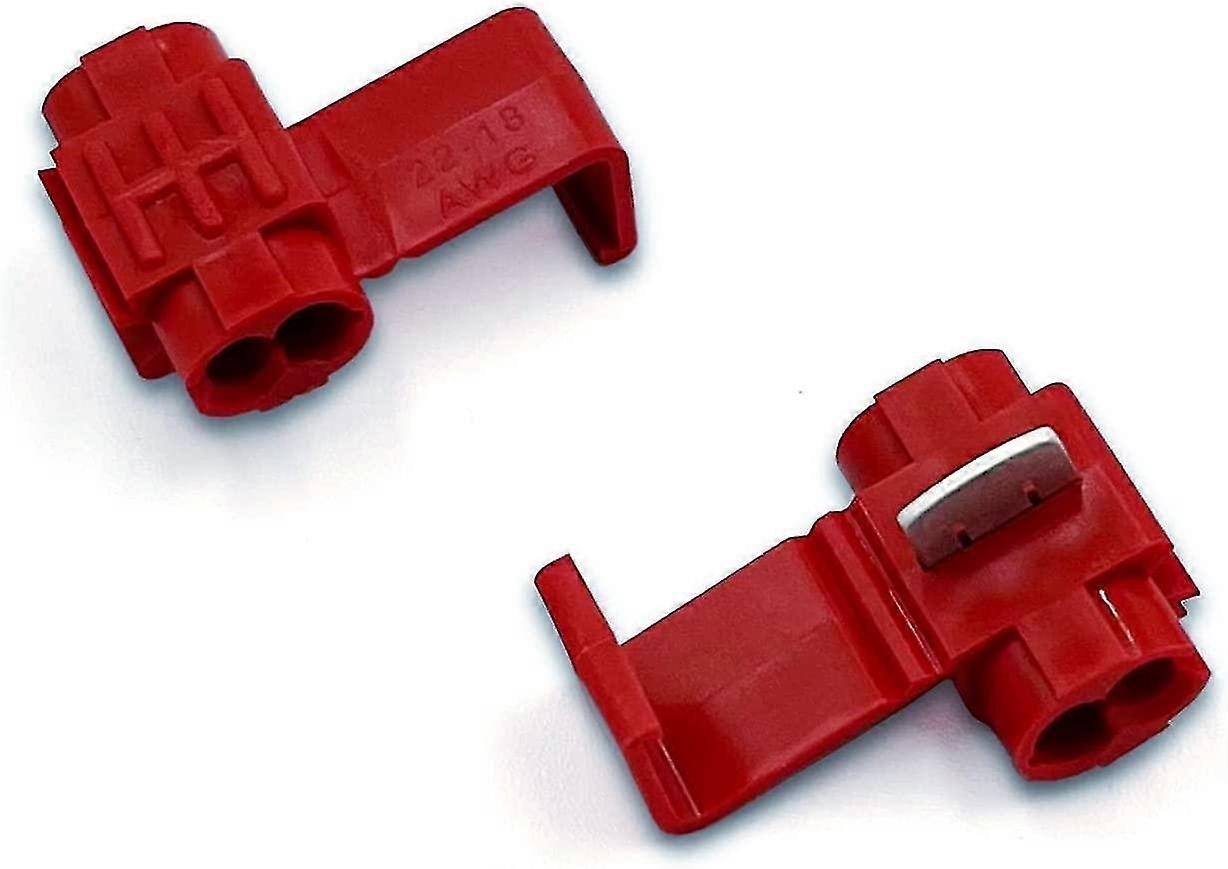 100 قطعة محطة حمراء سريعة ، موصل كهربائي ، سلك توصيل سريع ، AWG 22-18 (0.5-1 مم)