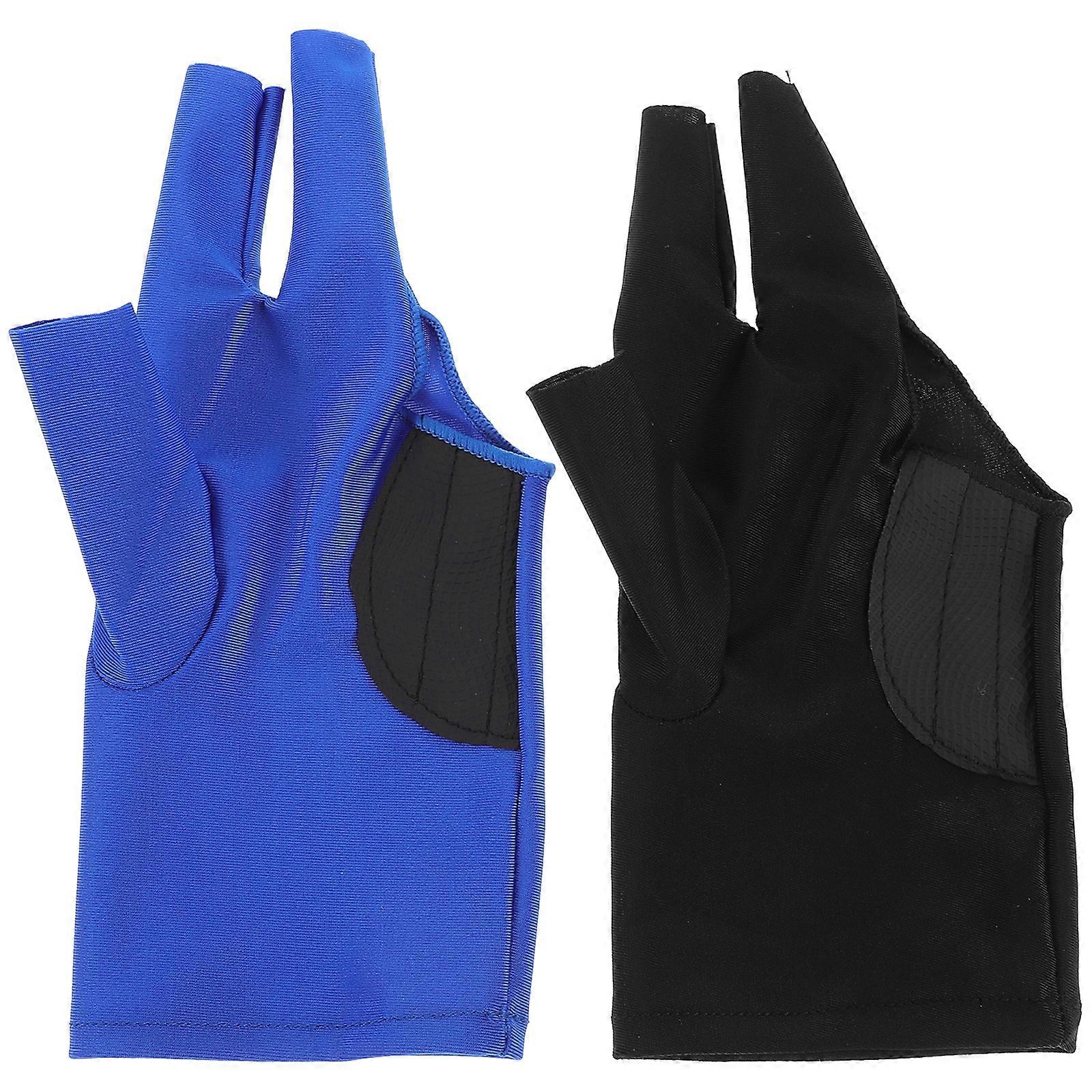 2pcs Snooker Cue Gants De Sport Gants De Billard Pratiques Gants De Snooker Fournitures De Jeu De Table