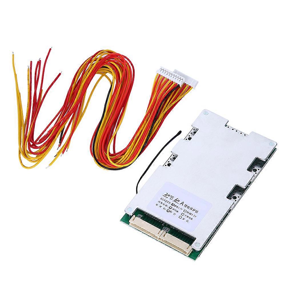 20S 60A Lithium Battery Charging Protection Board BMS PCB with Balance Charging YEMAA