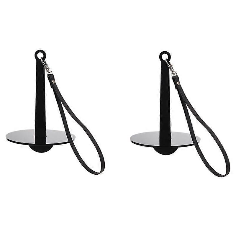 2CPS Portable Wrist Yarn Holder for Knitting Crochet Frame Prevent Yarn Tangling Presents for Craft Lovers Black