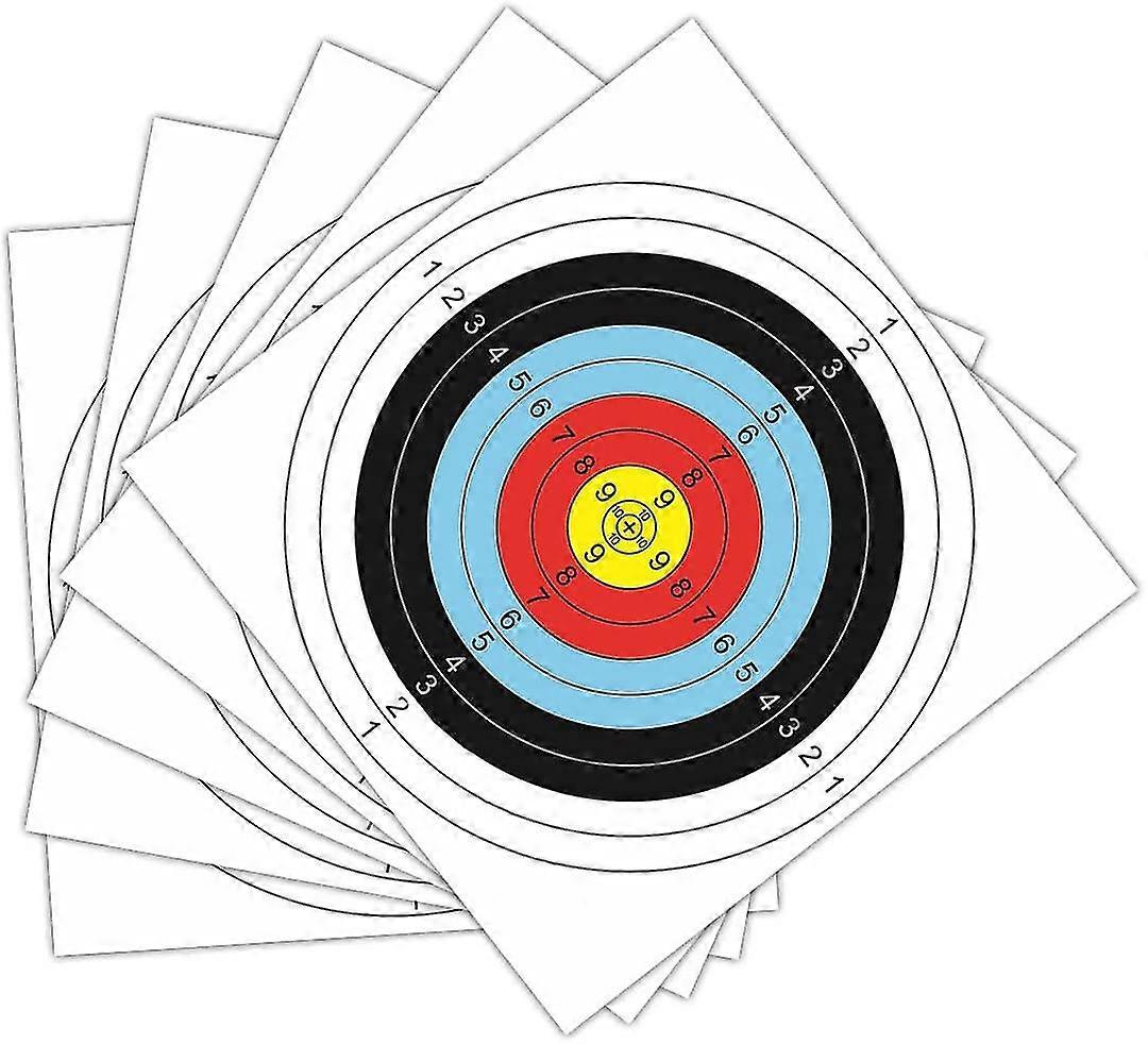 Archery Target Face, 30 Pcs Archery Shooting Paper Target Square Archery Training Paper