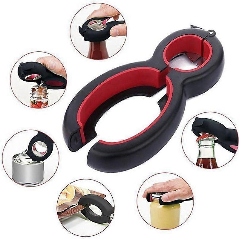 6 In 1 Multi Function Can Beer Bottle Opener All In OneJar