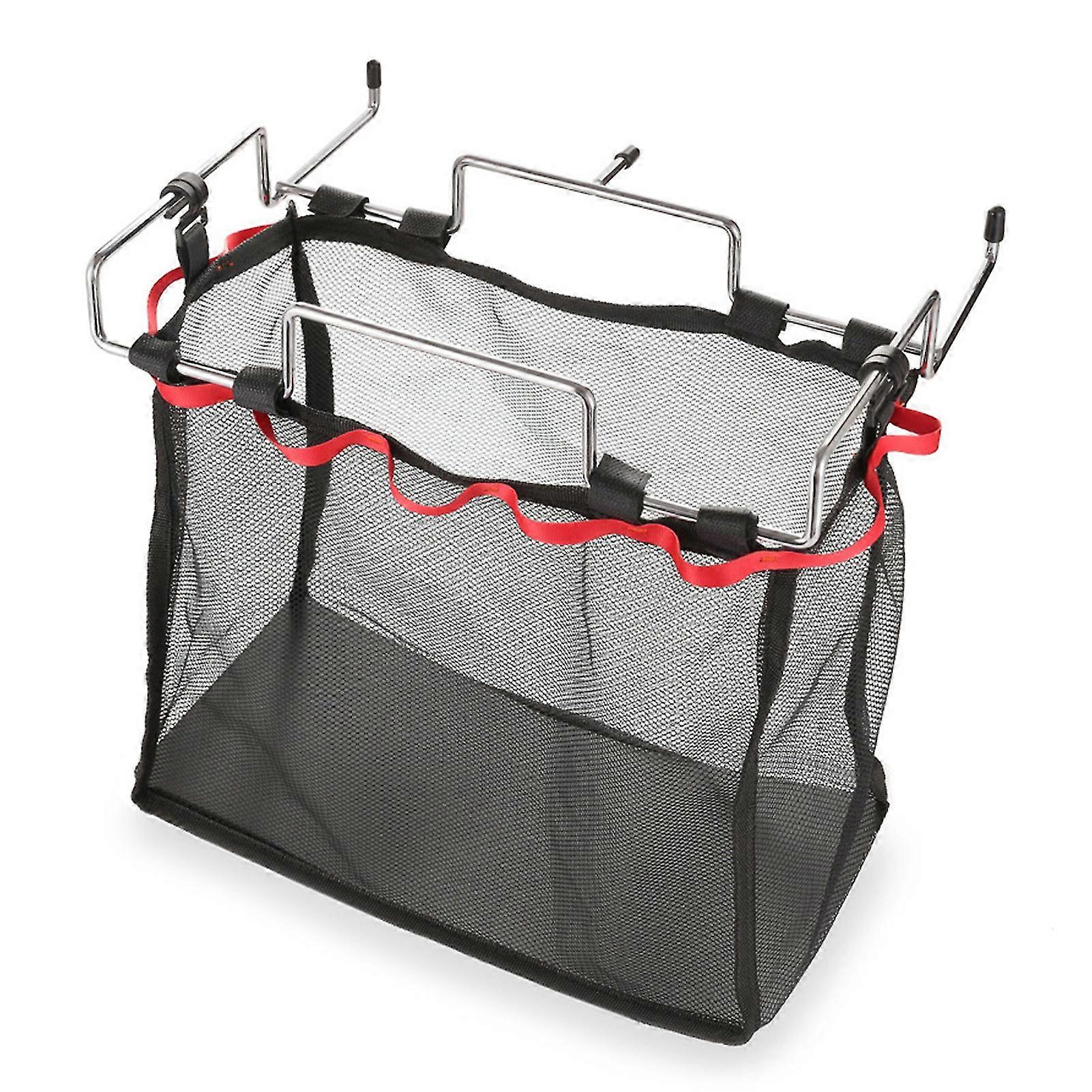 Camping Hanging Mesh Pouch Portable Folding Table Storage Net Shelf Bag For Outdoor Camping Barbecue