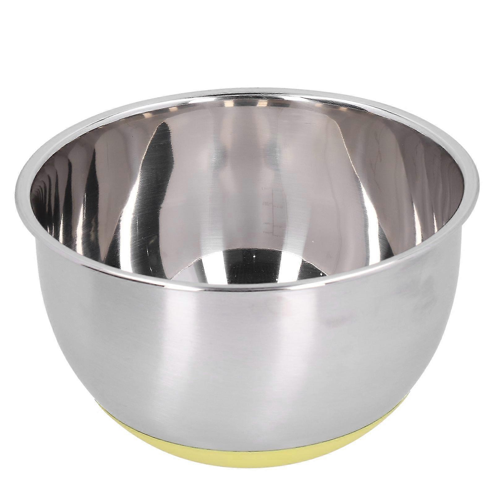 3L Stainless Steel Mixing Bowl with Scale for Kitchen Use - Egg Beating and Baking Basin