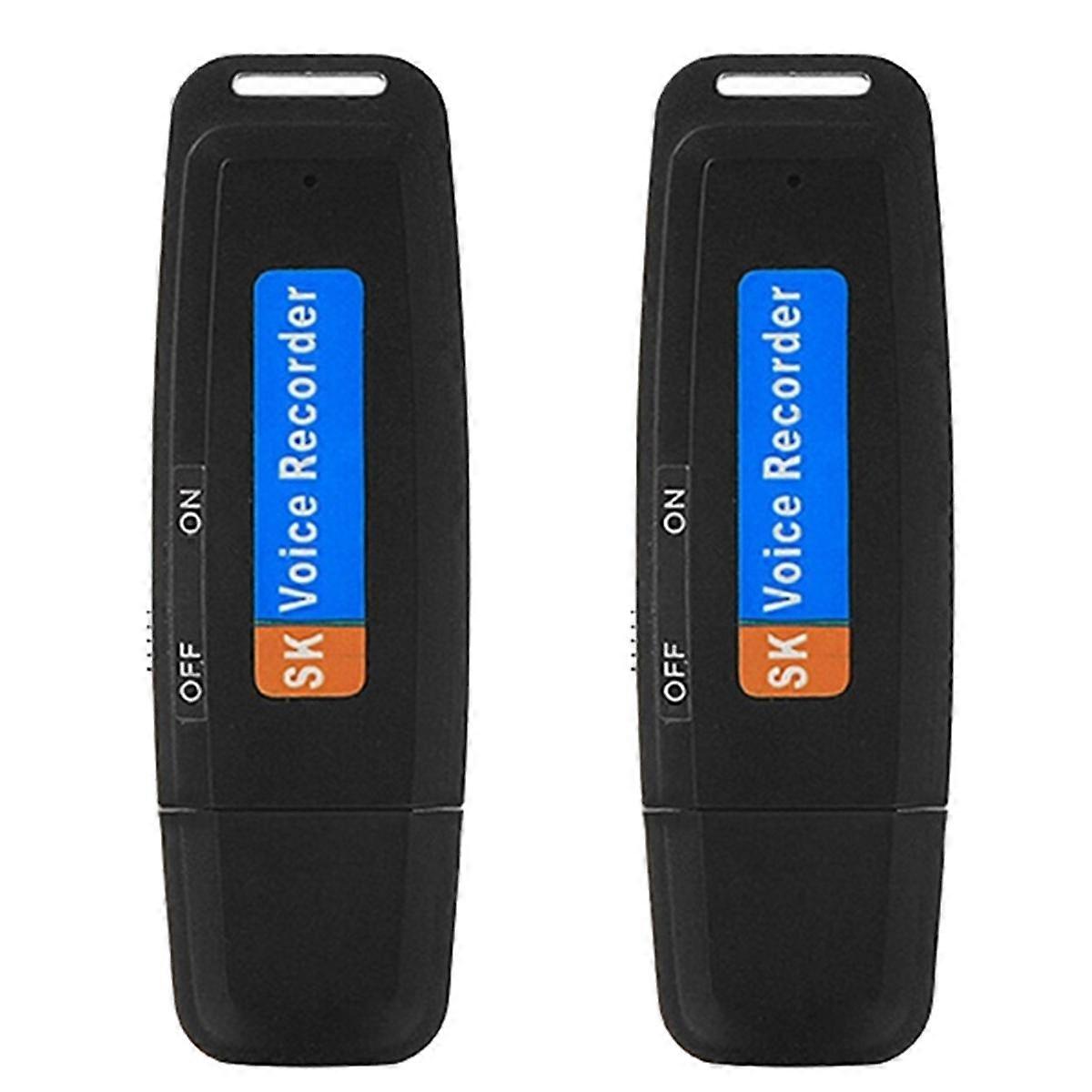 Draagbare Navulbare U-Disk USB Digitale Audio Voice Recorder Mini Dictafoon Geactiveerde Recorder