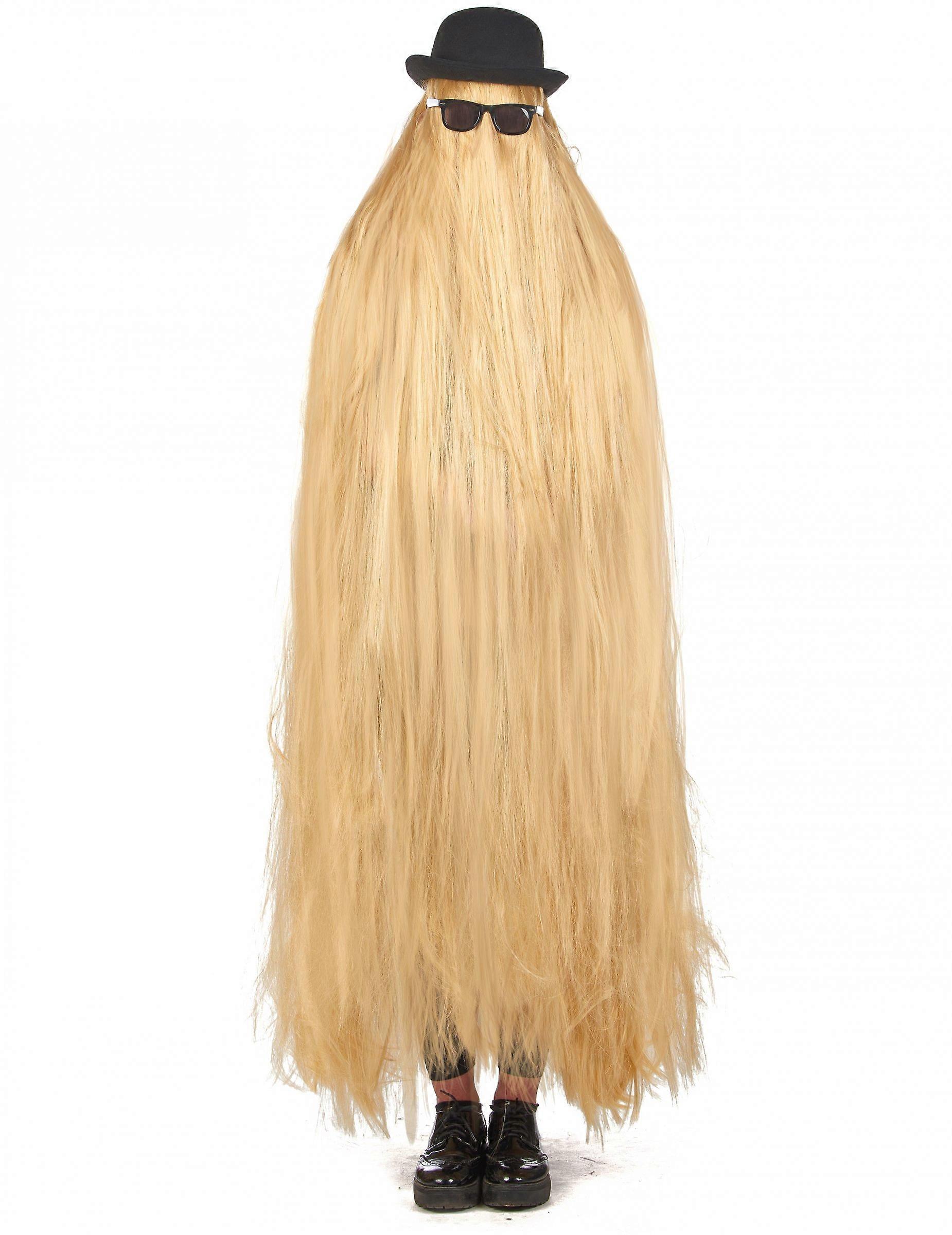 Vuxen Blond Extra Lång Peruk