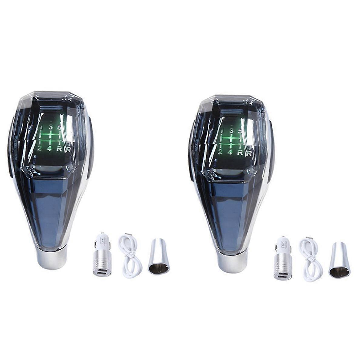 Carro Universal LED Crystal Handles Transmissão Manual Shift Shift Knob Lever Stick para