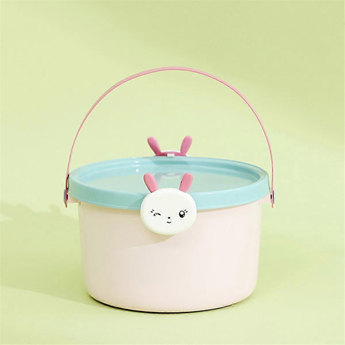 2PCS Toy Bins Building Blocks Organizer Toy Storage Bucket Snack Bucket Child Plastic Sand Toys Buc