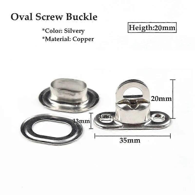 10-100Pcs Copper Twist Locks Oval Rotating Latch Pergola Tarpaulin and Sunshade Net Installation Accessories Fixed Twist Buckle