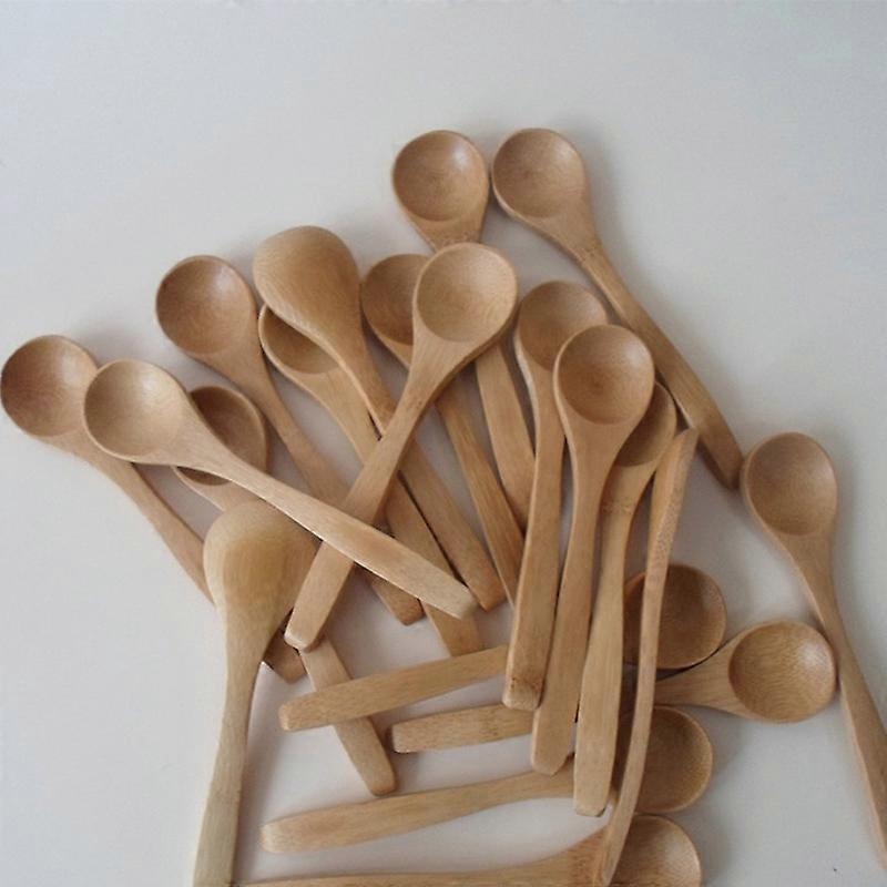 10 Pcs Small Wooden Spoons Creativity DIY Kitchen Spoon for Kitchen