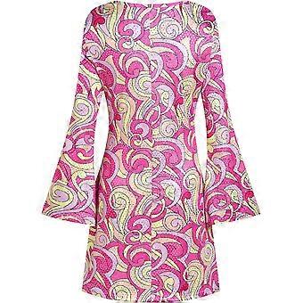 pink 70s disco dress Pink 70s Disco Sequin Dress - Pop Star - Doll - Costume - Girls - Large 12-14