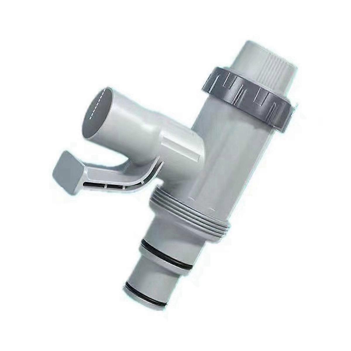 2PCS Above Ground Swimming Pool Hose Adapter Ground Pool Hose Adapter with Plunger Valve