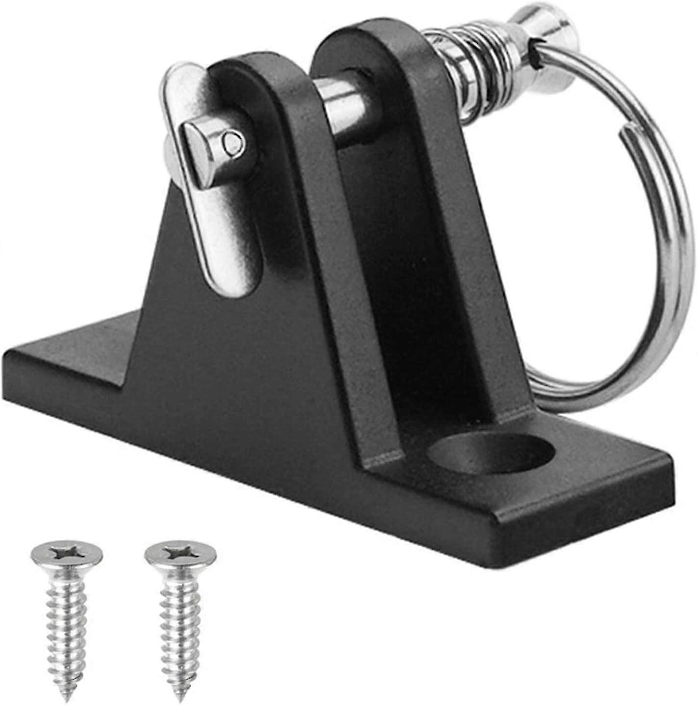 Nylon Deck Hinge, Deck Hinge For Boats, Marine Grade Nylon Top Fitting Deck Hinge (4pcs, Black)