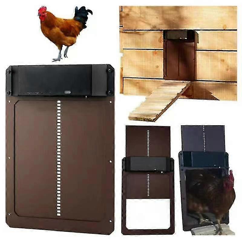 Automatic Chicken Coop Door Light Sense Opener Chicken House Door - Aespa
