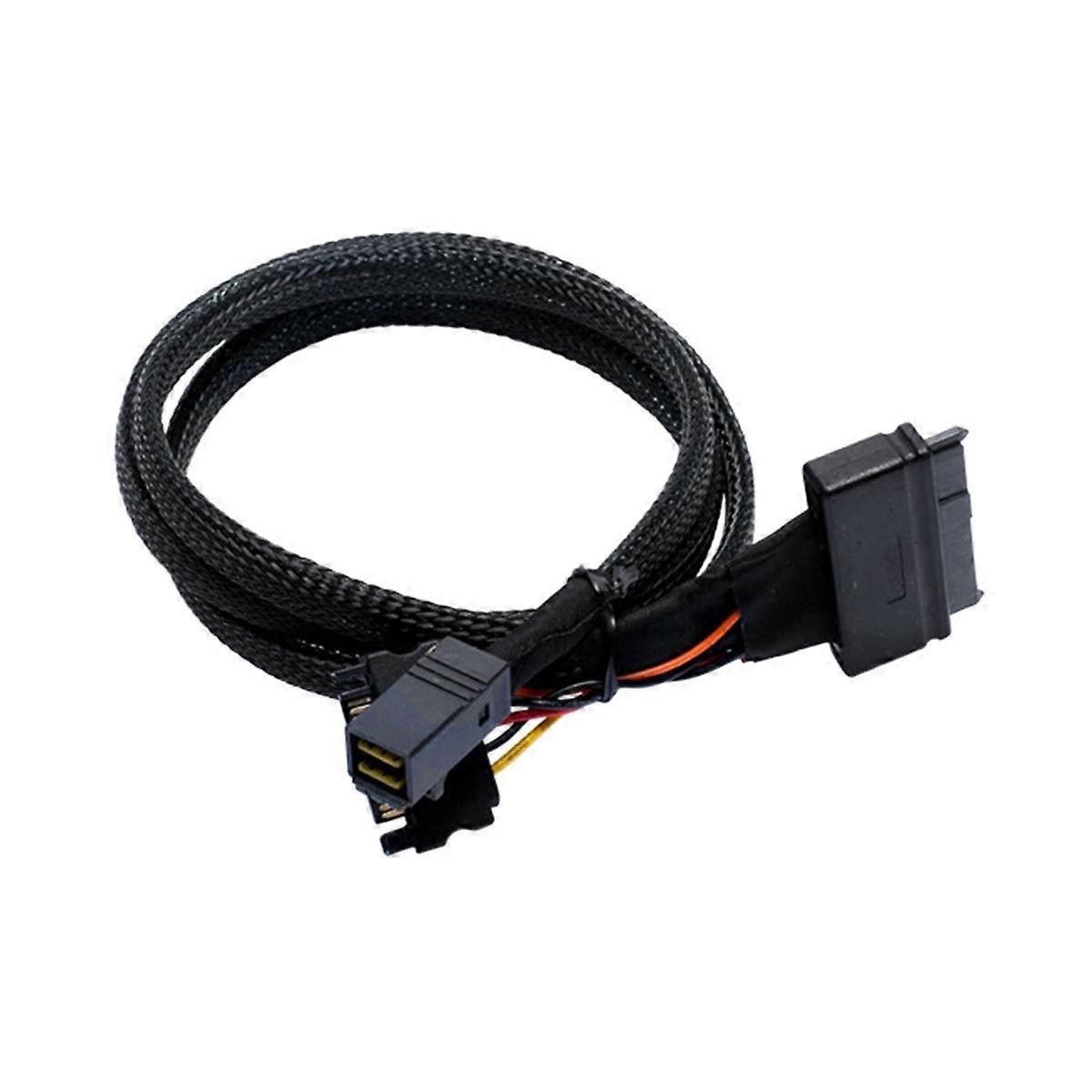 Mini SFF8643 U.2 zu 8639 + 15PIN Stromkabel NVMe-Datenverbindungskabel SFF8643 zu SFF8639 Kabel