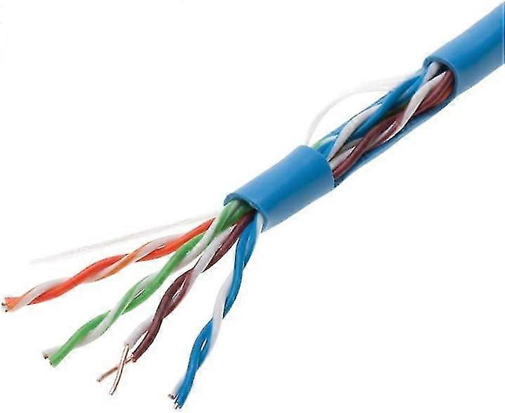 Cat5e 75m Blue Solid 24awg Cable Utp Cat5 Bulk Network Wire Cca Conductor Utp Unshielded Wire