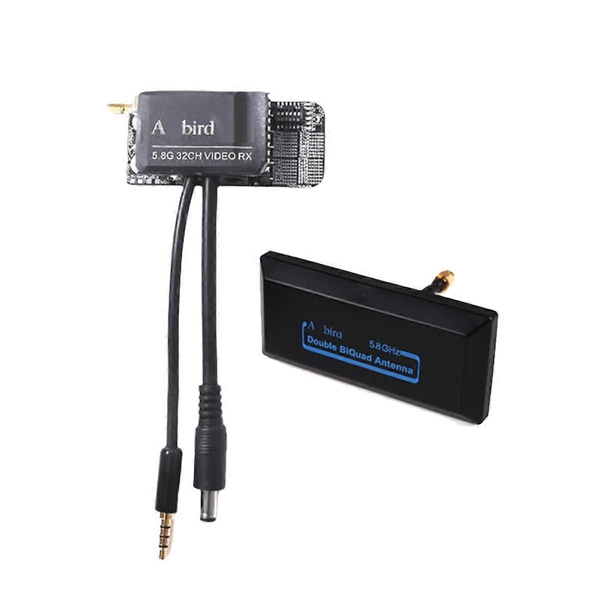 Für Arkbird 5.8G 32CH Video RX Analog Receiver + Antenne für V1 V2 Fat FPV Goggles Video Receiver