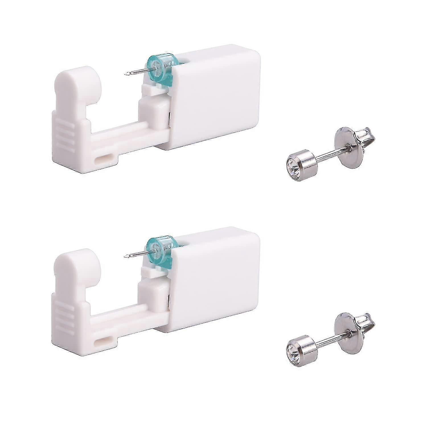 2 Pieces Ear Piercing Gun Disposable Ear Stud Gun Self Ear Piercing Tool
