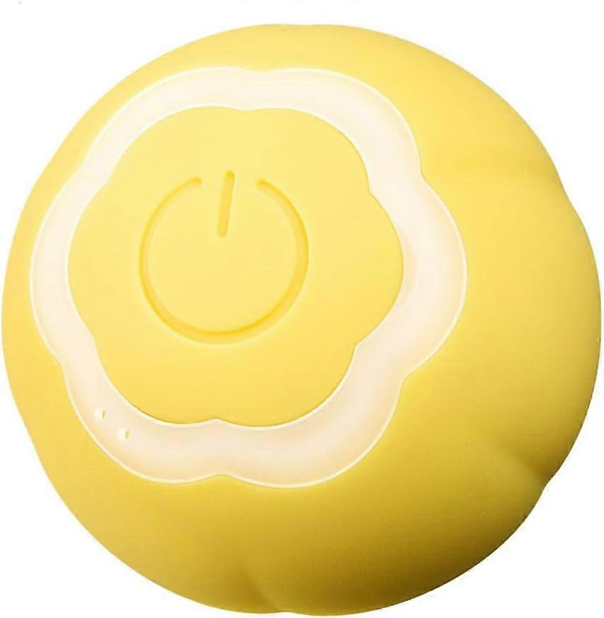 Gravity smart rolling ball, pet toys, automatic rolling ball,yellow