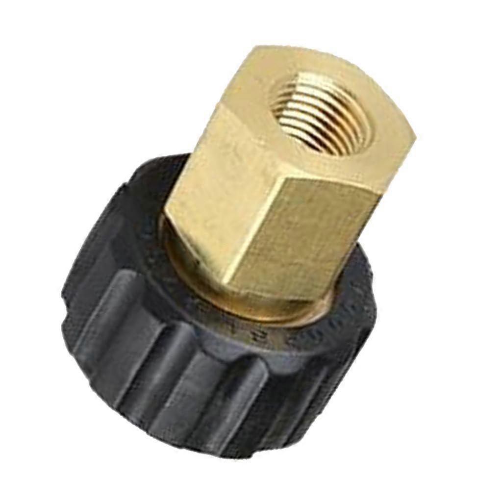 Pressure Washer Twist Connect Solid Brass Coupling Adapter  B:F6.35mm to M22mm