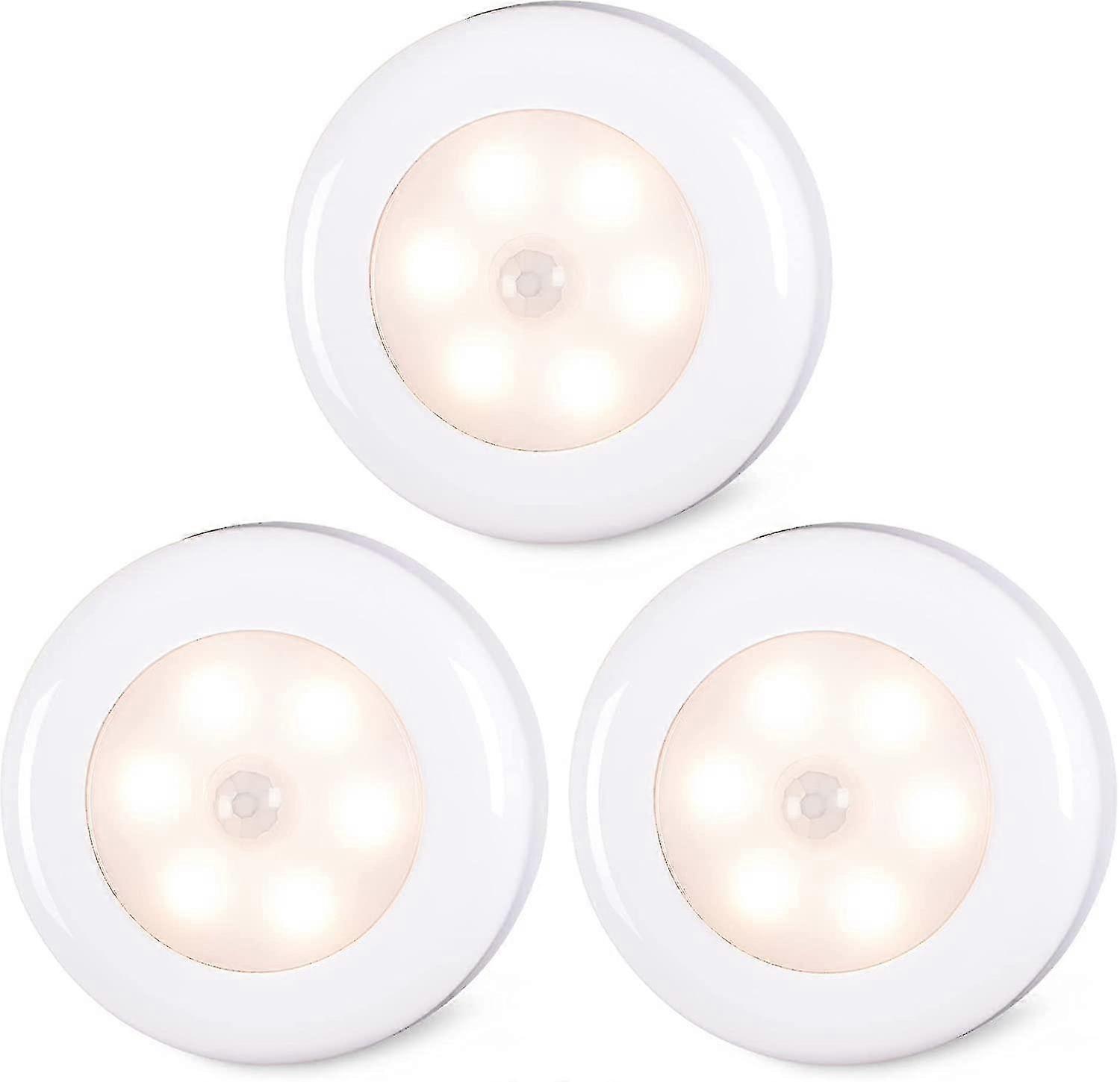 Motion Sensor Lights Indoor (warm White, 3 Pack)