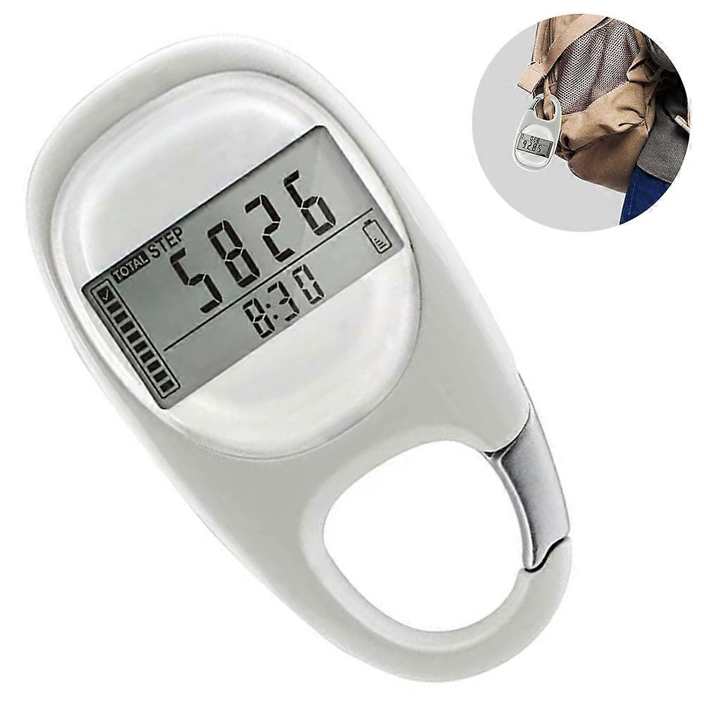 3D Digital Simple Walking Distance Clip on Pedometer Step Counter