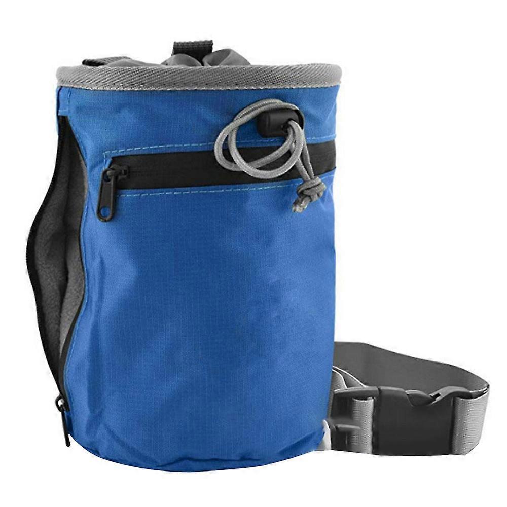 Τσάντα κιμωλίας για αναρρίχηση βράχου - Bouldering Chalk Bag Bucket με ζώνη γρήγορης κλιπ και 2 μεγάλες τσέπες με φερμουάρ - Εξοπλισμός εξοπλισμού αναρρίχησης βράχου