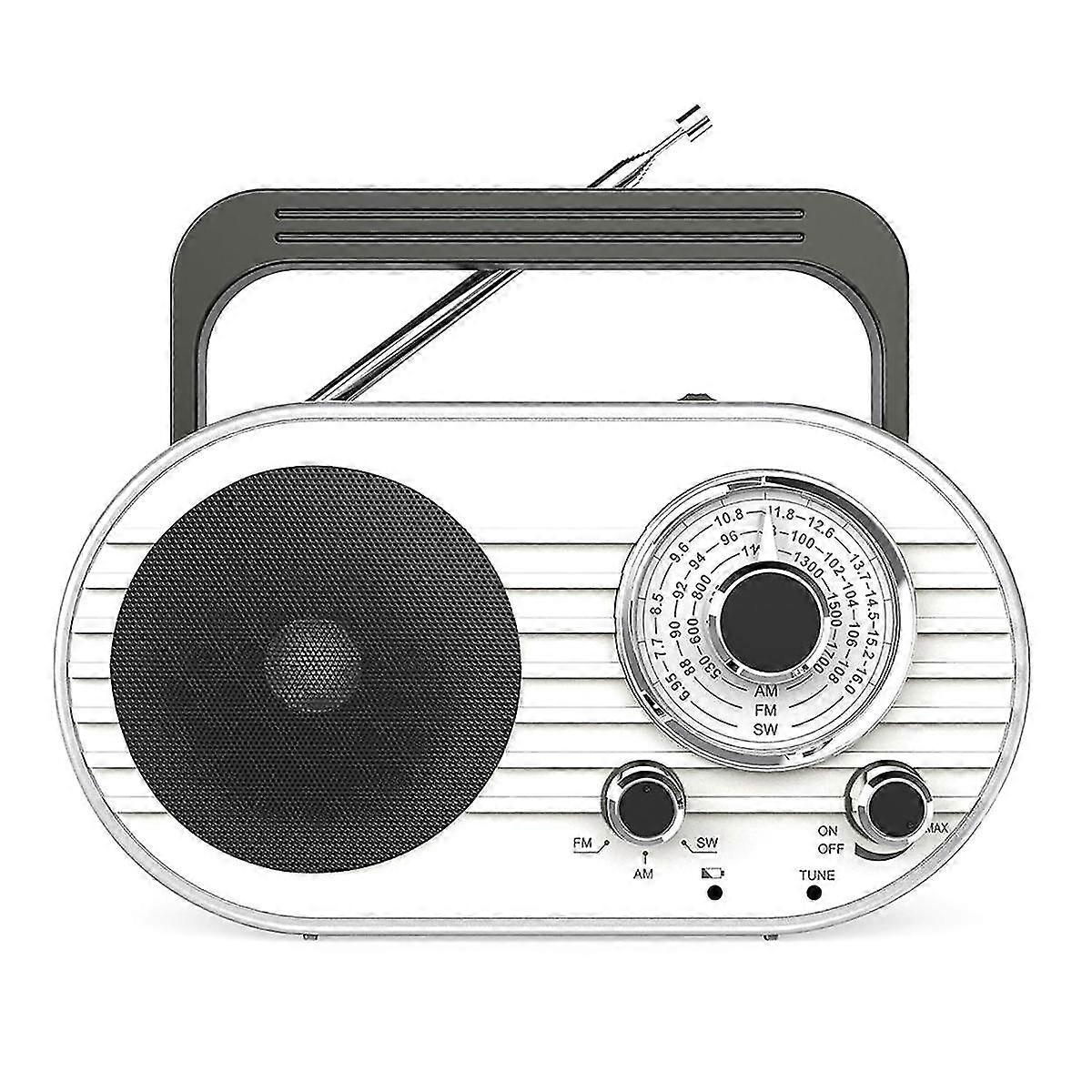 Portable Rechargeable Am Fm Sw Transistor Elderly Radio With 2 Modes Flashlight, Speaker Suitable F