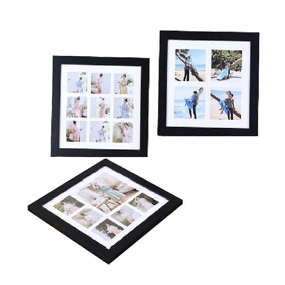 Collage Frame Four Six Nine Grid Photo Frames DIY Solid Wood Picture Frames Wall Hanging Picture Fr