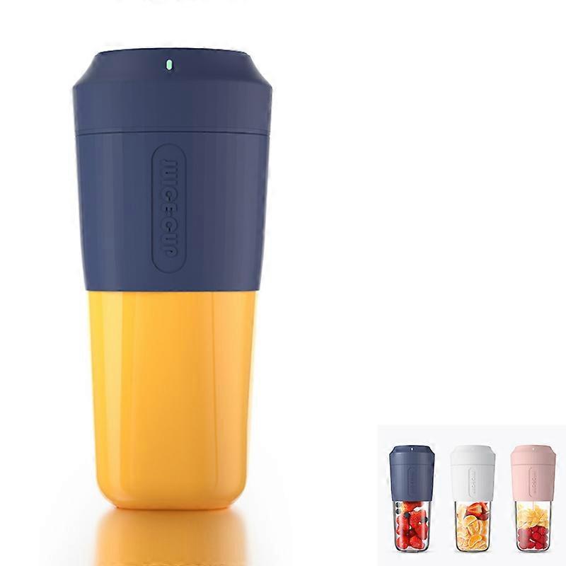 Portable juicer machine USB rechargeable blender mini home juicer cupBlue