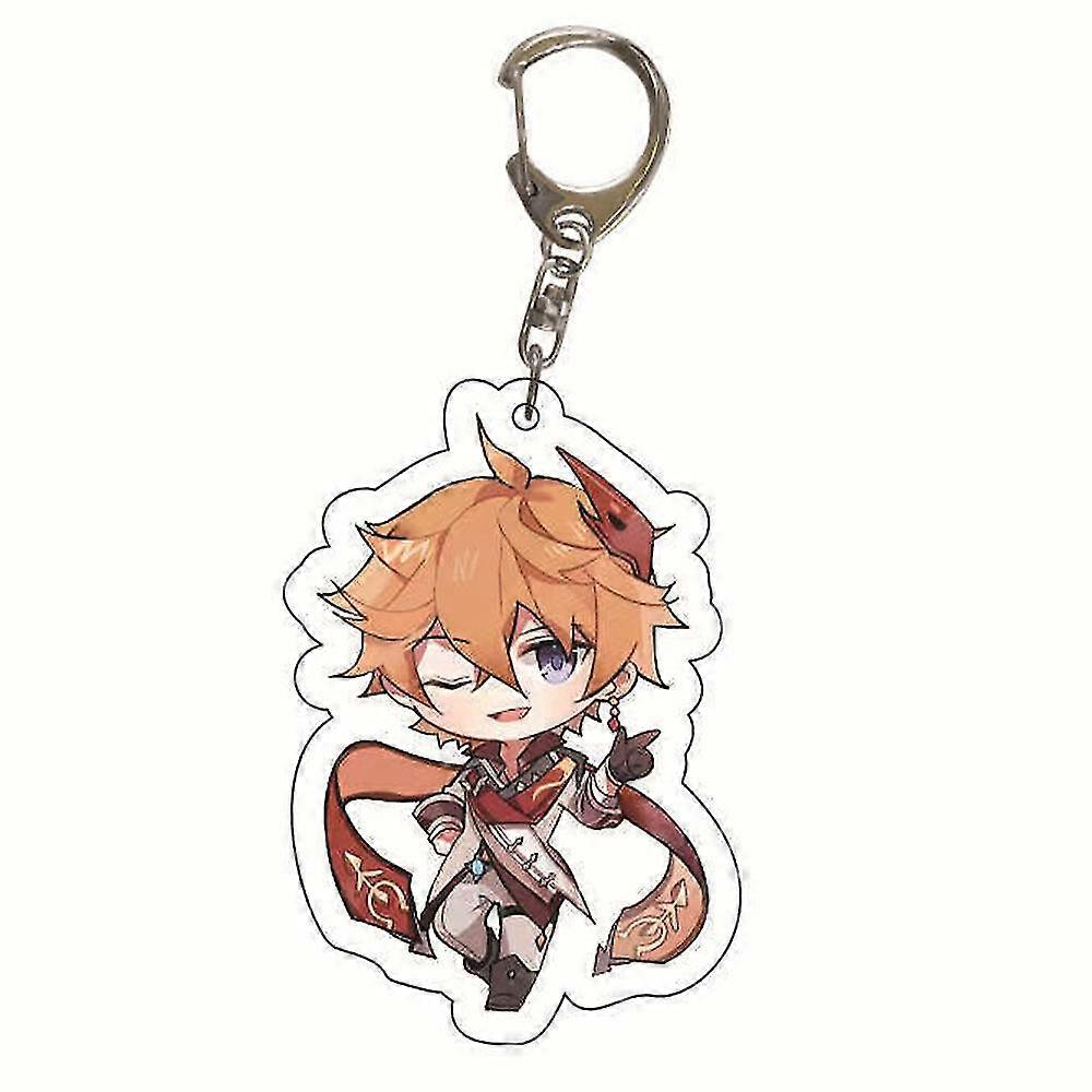 Genshin Impact Game Keychain Key Ring Pendant Acrylic Keyring
