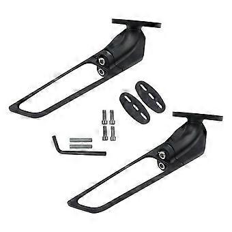 2PCS Universal Motorcycle Modified Accessories CNC Wind Wings Alloy Handle Rearview Mirror Reflector for Cafe Racer Moto Cross