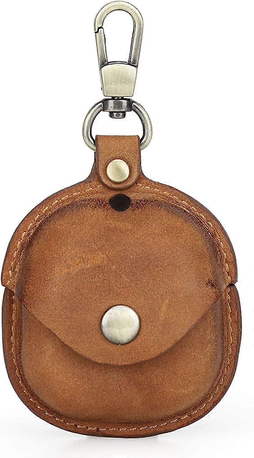 Leather Case Compatible with Samsung Galaxy Buds Live 2020/ Galaxy Buds Pro 2021, Galaxy Buds Live Protective Case with Keychain, Samsung Earbuds Buds