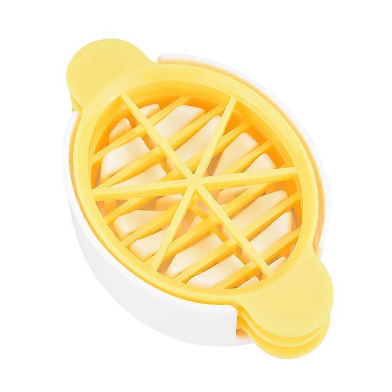 Yellow 2pcs 3 in 1 multi-function egg cutter