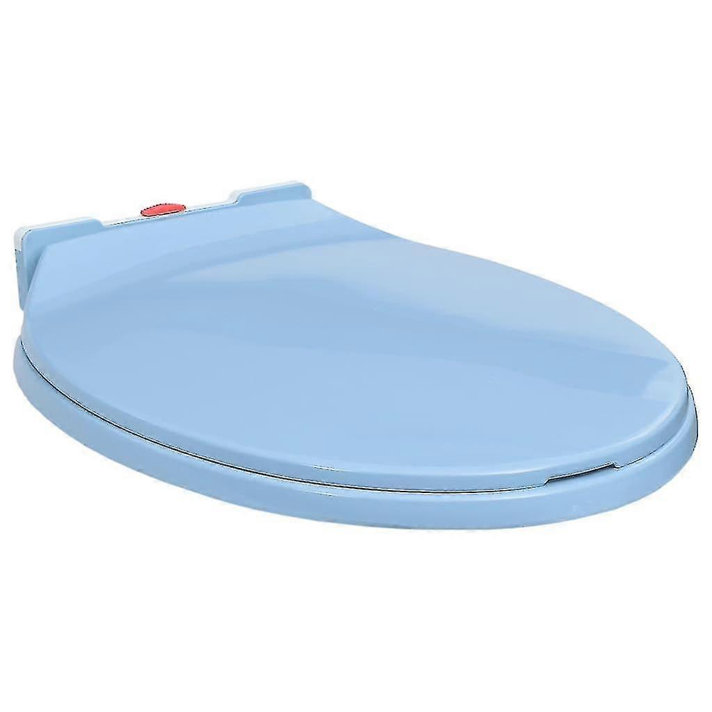 Toilet Seat With Automatic Abscony Quick- Se Blau Oval