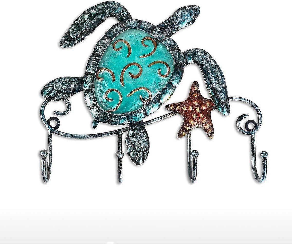 Turtle Wall Coat Rack, Wall Hanger With Decorative Hooks